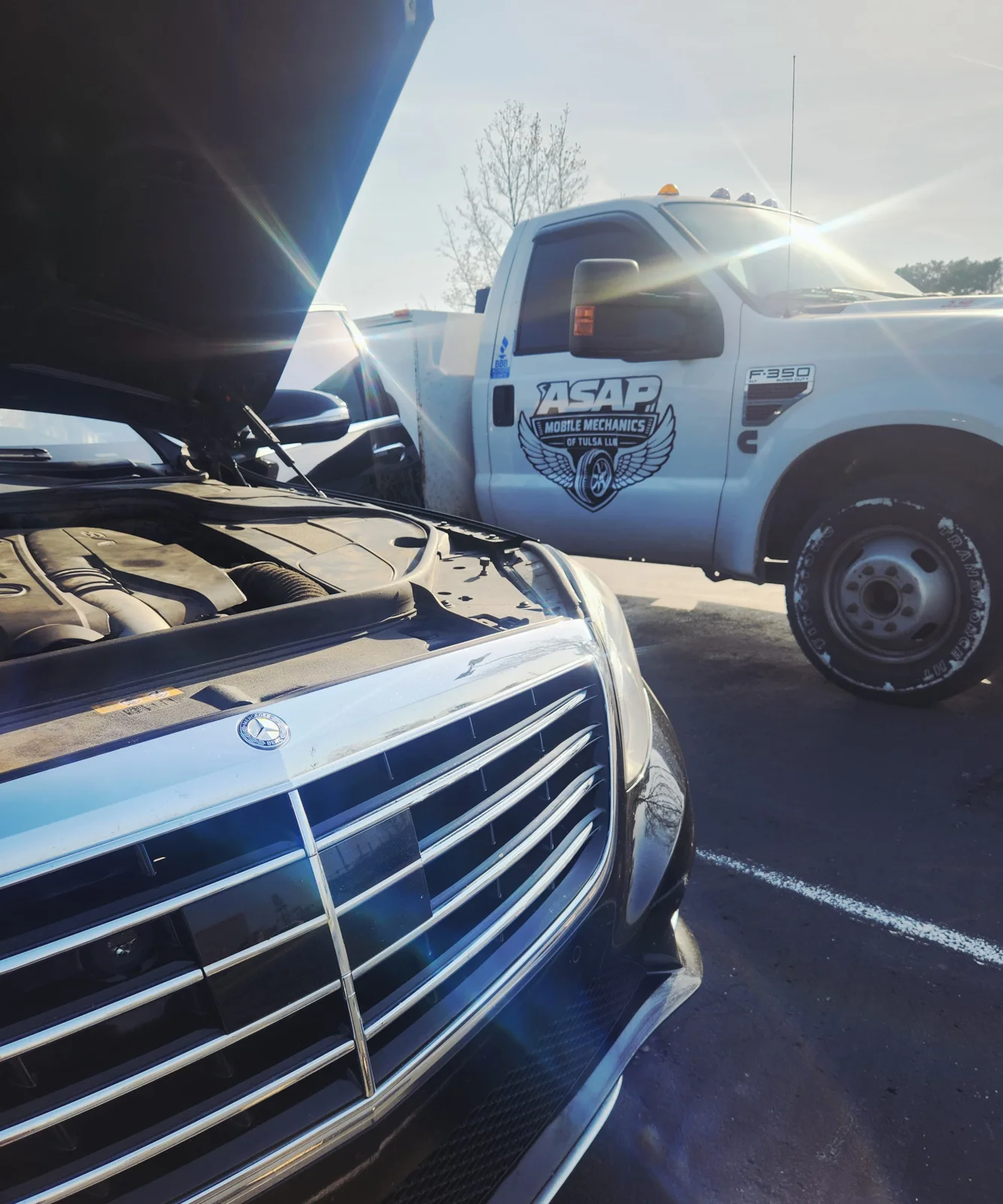 ASAP Mobile Mechanics technician servicing a vehicle on-site